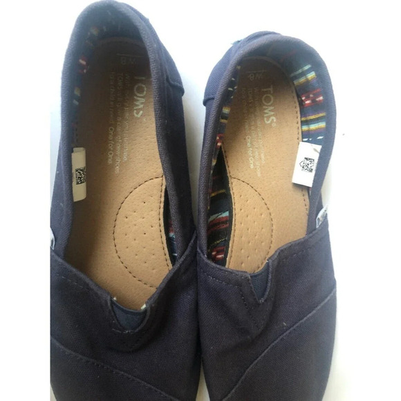 TOMS Women’s Canvas Slip-on flat shoes Size 8 - Picture 6 of 7
